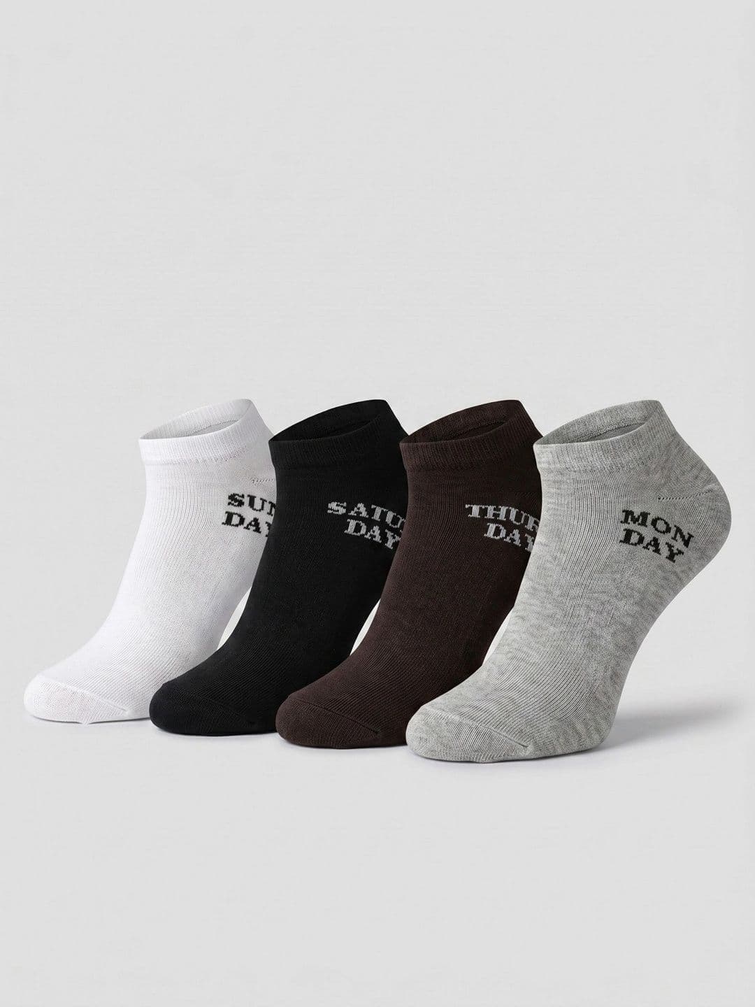 Moda Rapido Men Pack of 4 Cotton Blend Patterned Ankle Length Socks - view 1