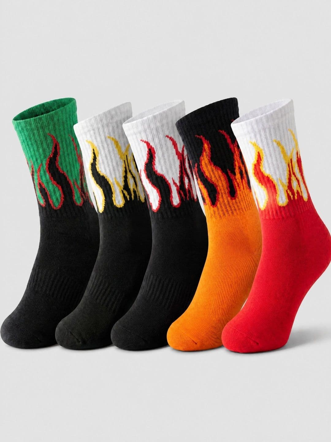 Moda Rapido Men Pack of 5 Cotton Blend Patterned Above Ankle Socks - view 1