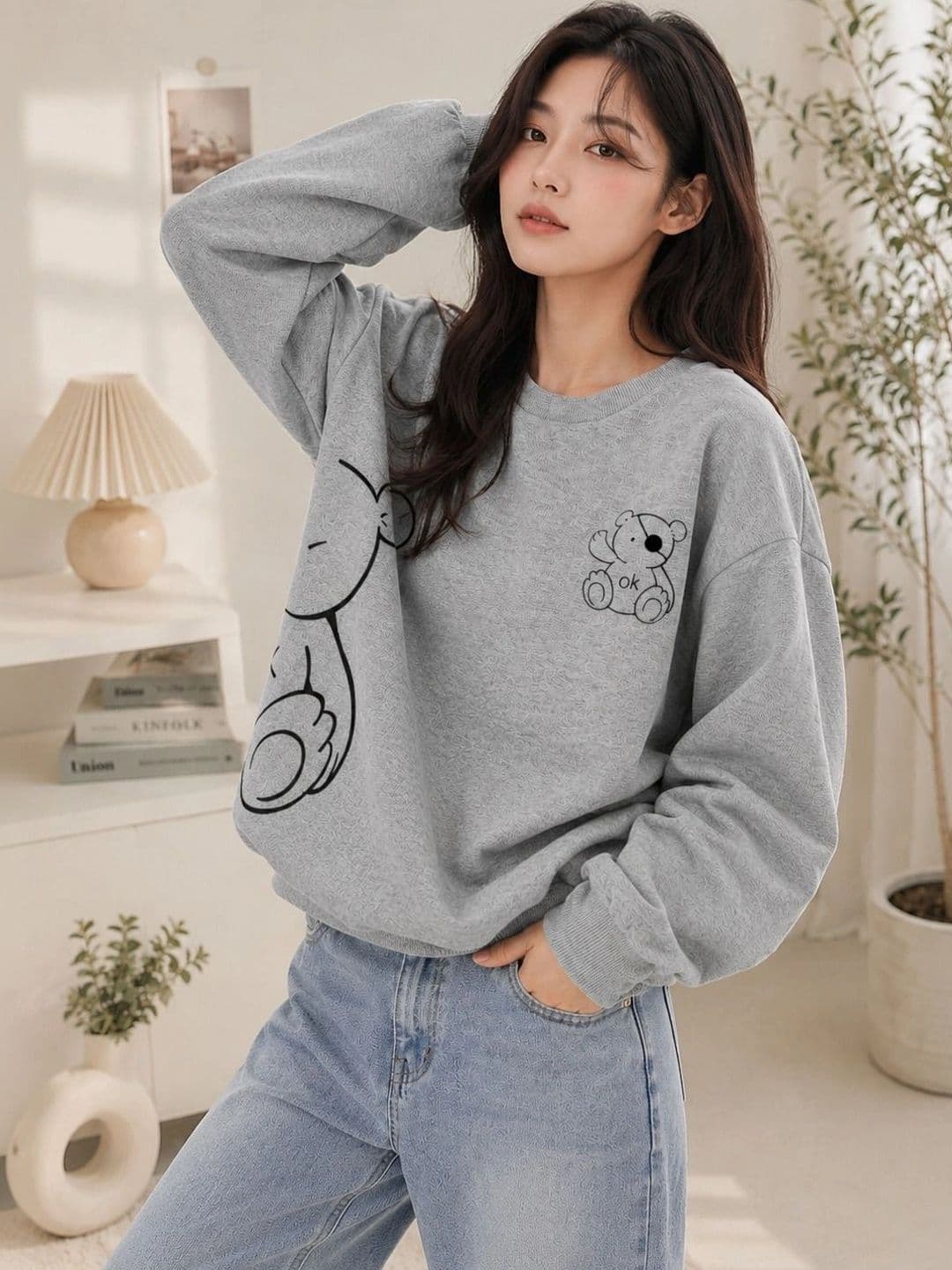 BAESD Women Printed Sweatshirt - view 1