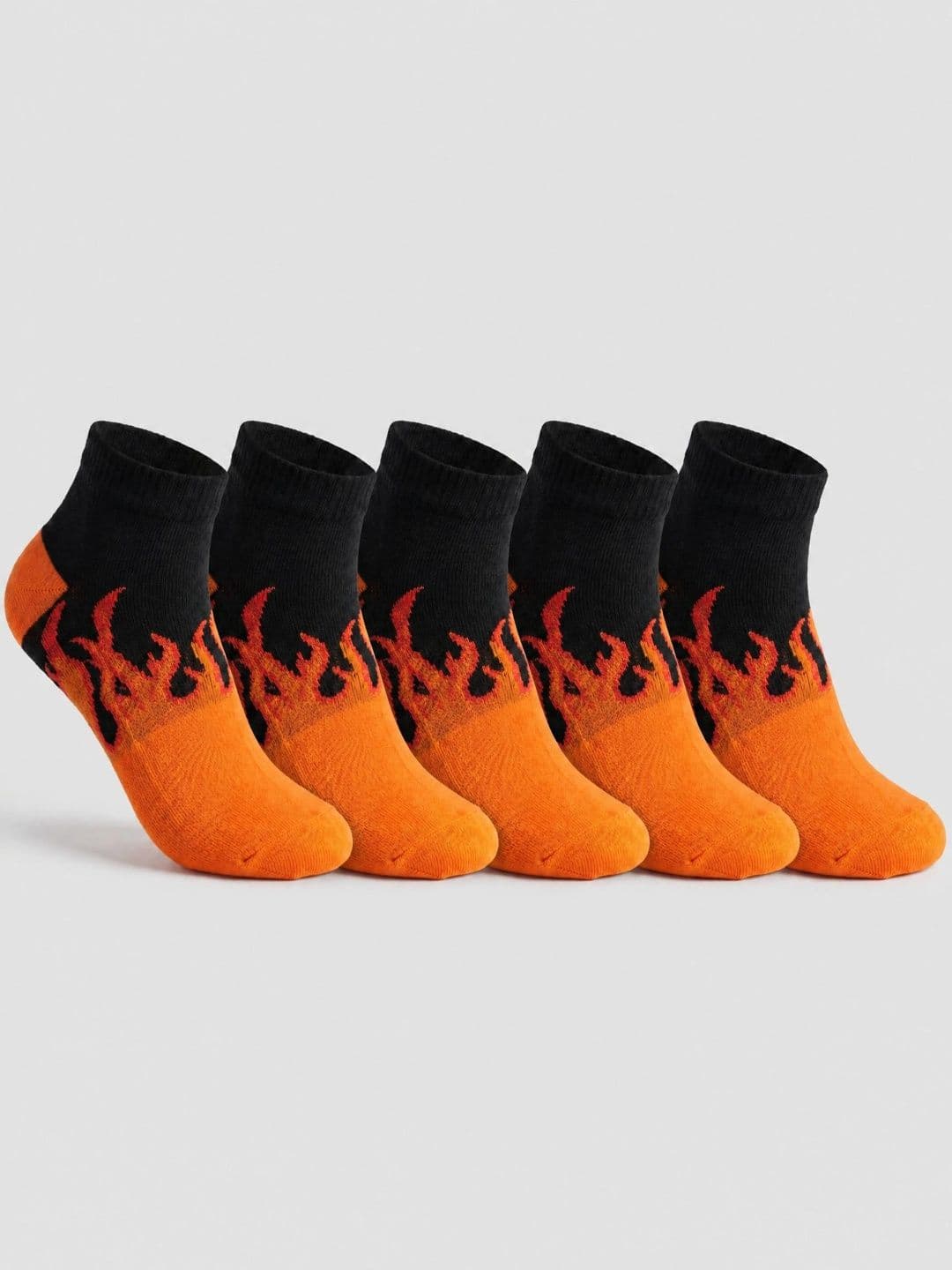 Moda Rapido Men Pack of 5 Cotton Blend Patterned Ankle Length Socks - view 1