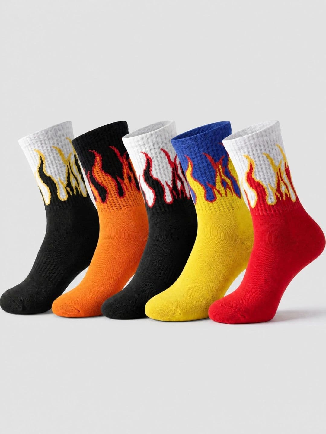 Moda Rapido Men Pack of 5 Cotton Blend Patterned Above Ankle Socks - view 1