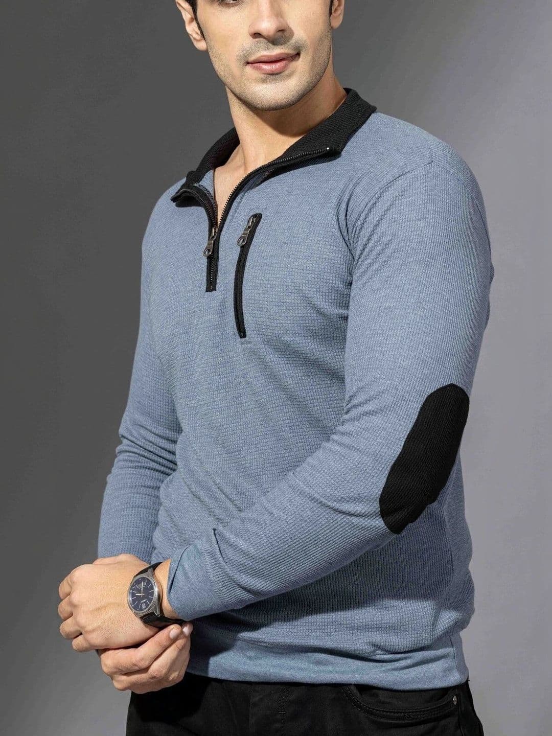 GRITSTONES Men Polo Collar Pure Cotton Pockets T-shirt - view 1