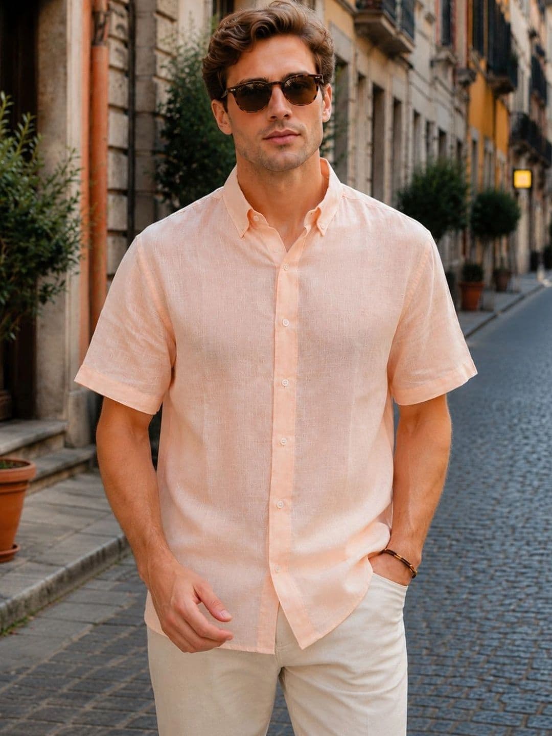 R.Code by The Roadster Life Co. Men Semi Sheer Casual Shirt - view 1