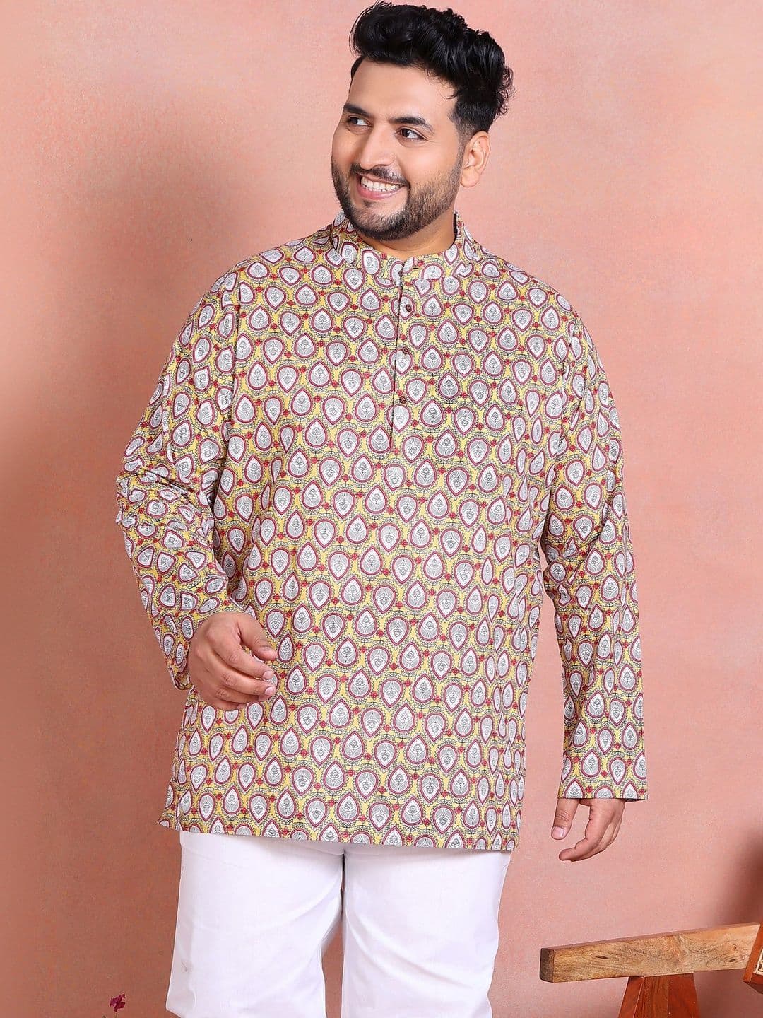 Sztori Men Paisley Printed Kurta - view 1