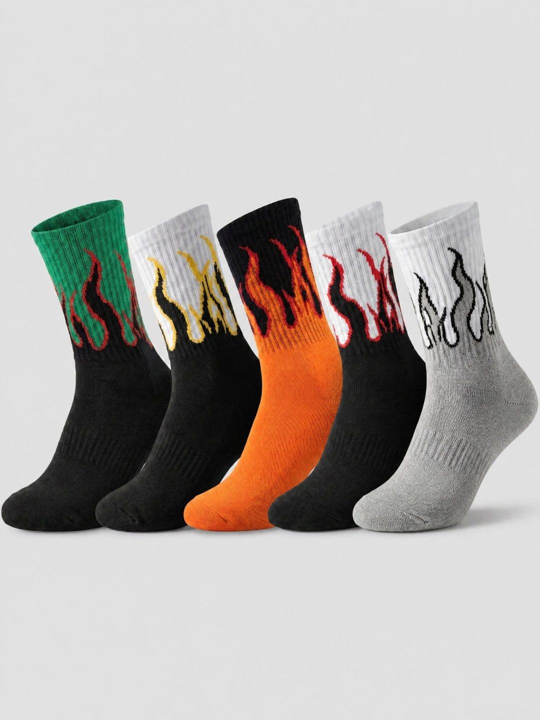 Moda Rapido Men Pack of 5 Cotton Blend Patterned Above Ankle Socks - view 1