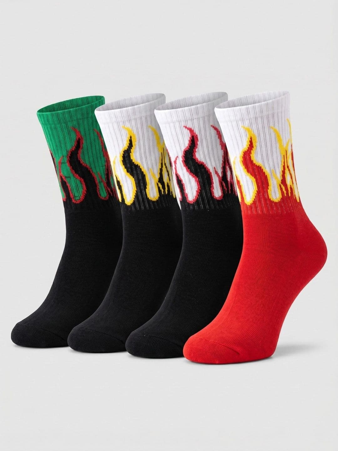Moda Rapido Men Pack of 4 Cotton Blend Patterned Above Ankle Socks - view 1