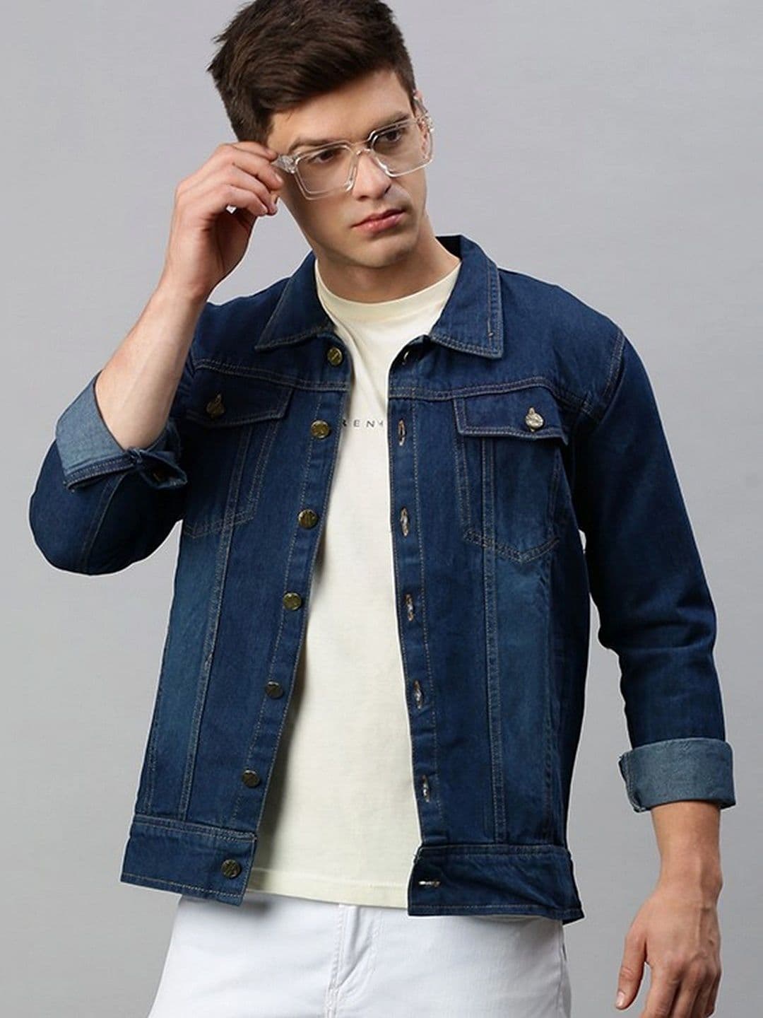 Kaali Peeli Men Denim Jacket - view 1