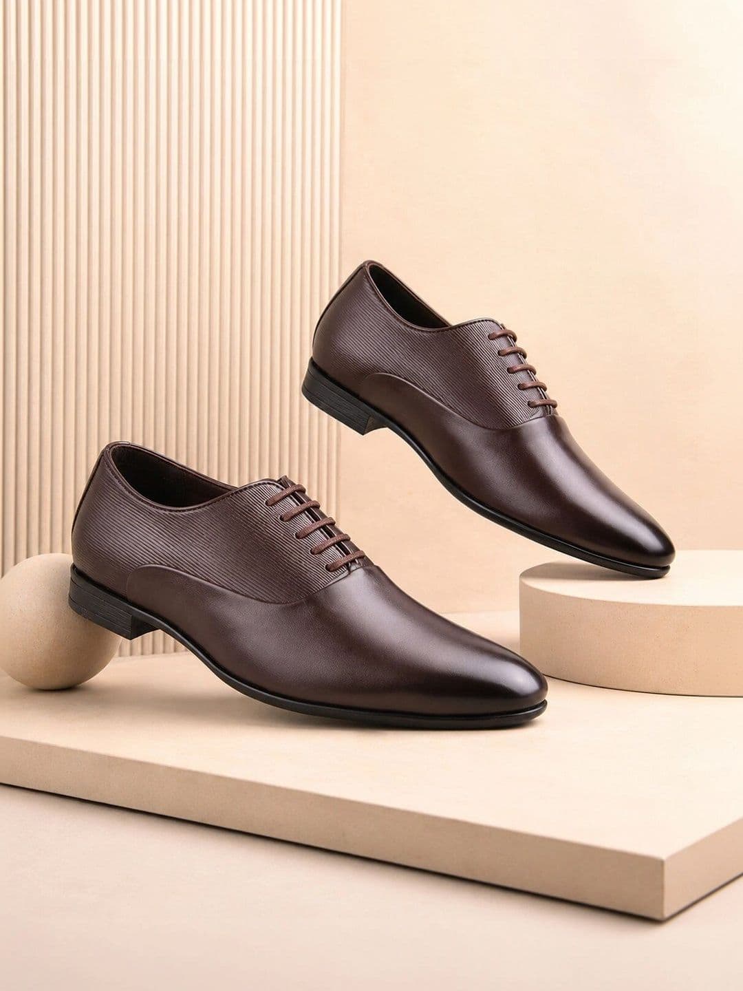 House of Pataudi Men Leather Formal Oxfords - view 1