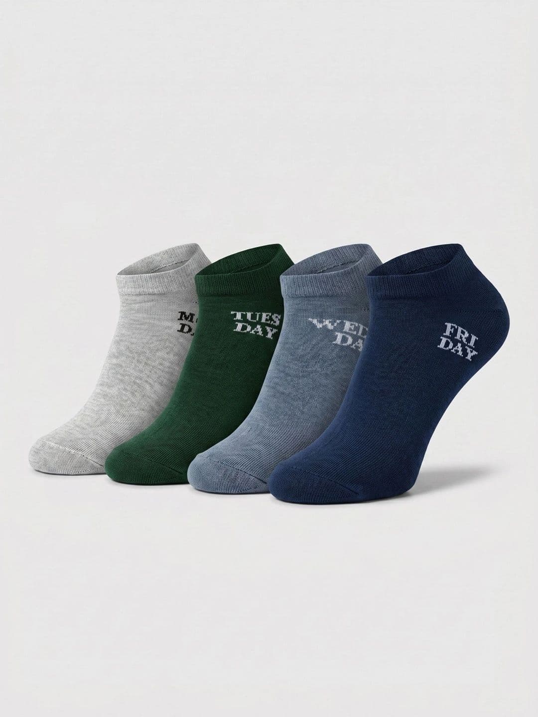 Moda Rapido Men Pack of 4 Cotton Blend Patterned Ankle Length Socks - view 1