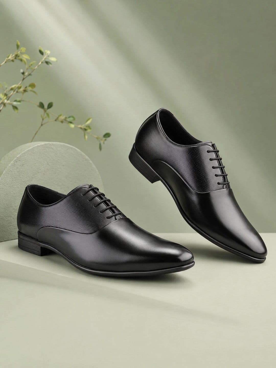 House of Pataudi Men Leather Formal Oxfords - view 1