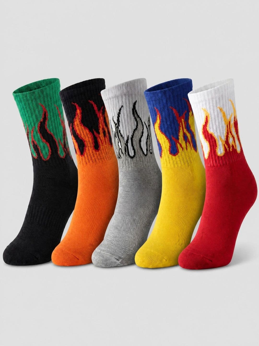 Moda Rapido Men Pack of 5 Cotton Blend Patterned Above Ankle Socks - view 1