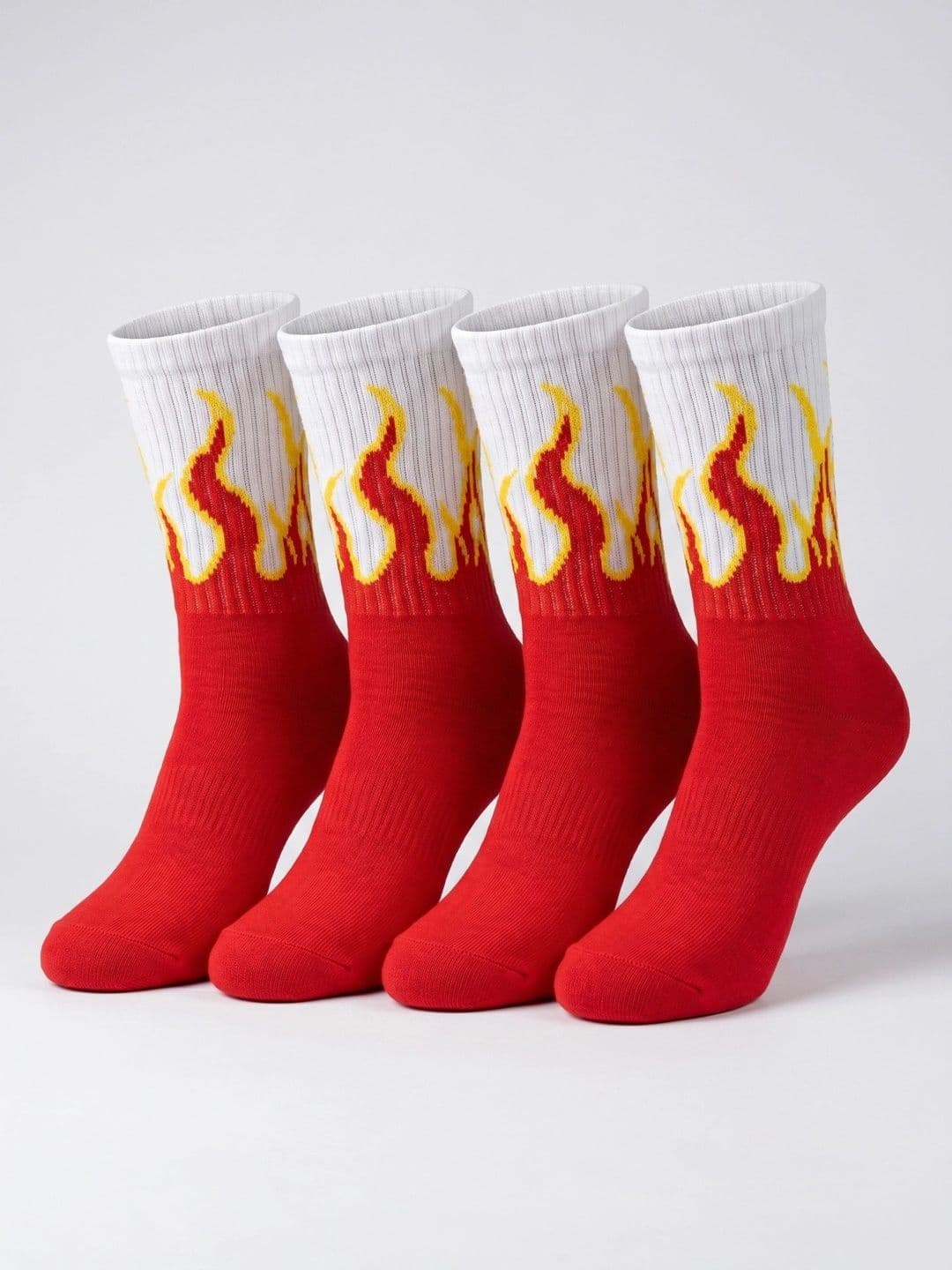 Moda Rapido Men Pack of 4 Cotton Blend Patterned Above Ankle Socks - view 1