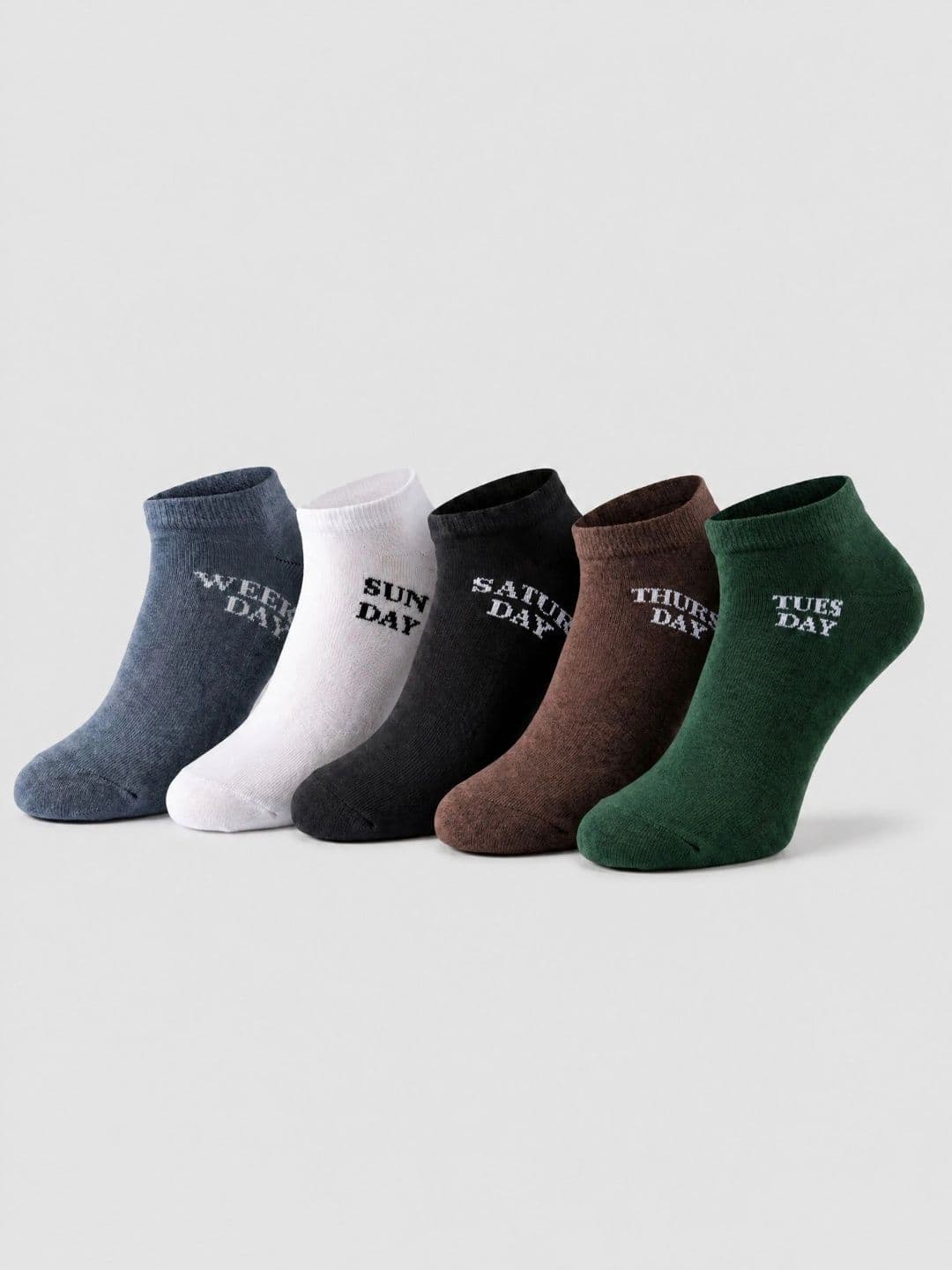 Moda Rapido Men Pack of 5 Cotton Blend Patterned Ankle Length Socks - view 1