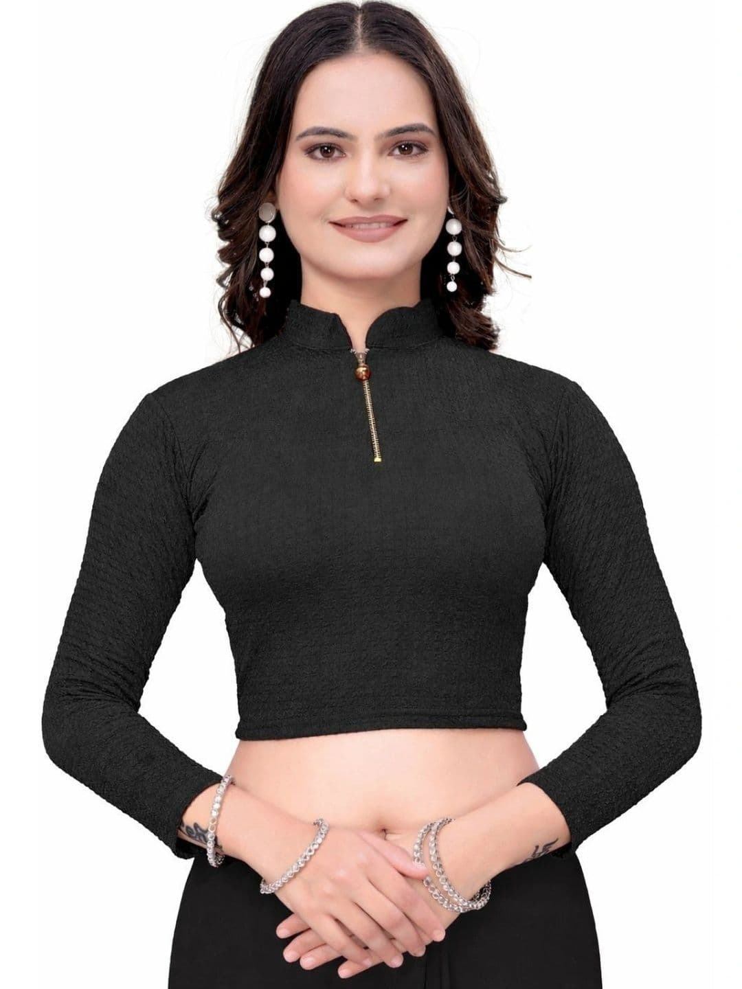 SS Sanket Synthetics Cotton Woven Design Saree Blouse - view 1