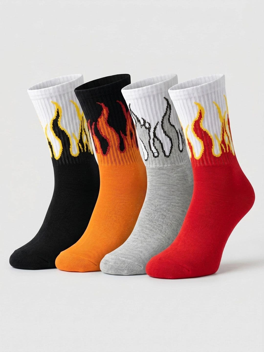 Moda Rapido Men Pack of 4 Cotton Blend Patterned Above Ankle Socks - view 1