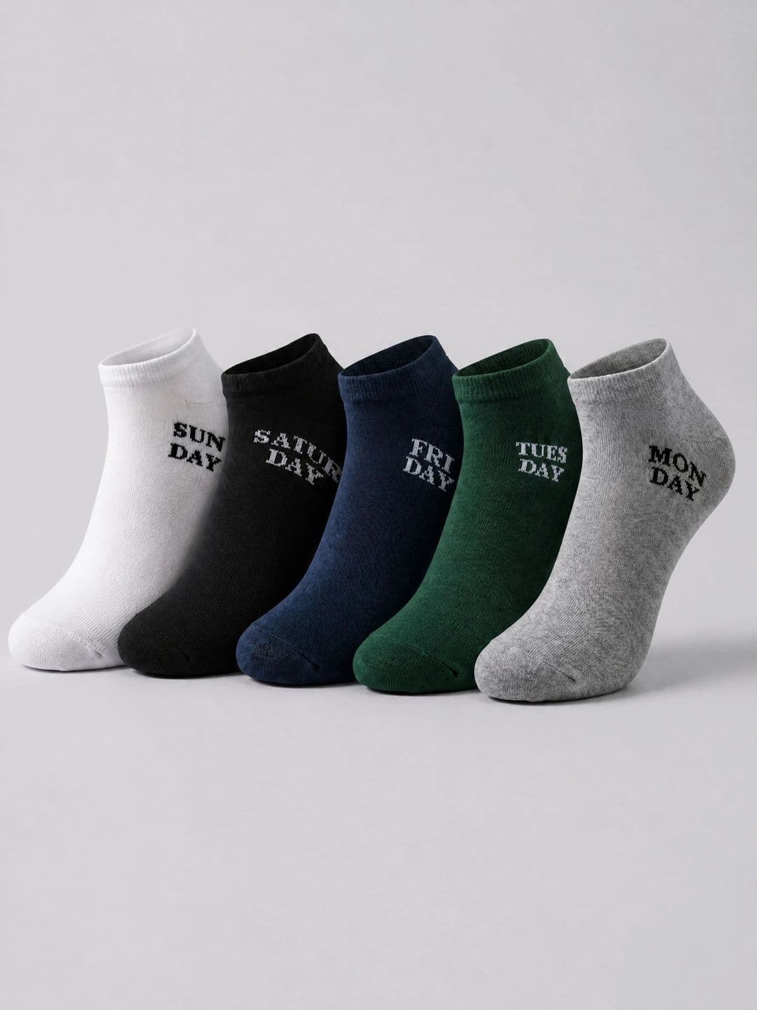 Moda Rapido Men Pack of 5 Cotton Blend Patterned Ankle Length Socks - view 1