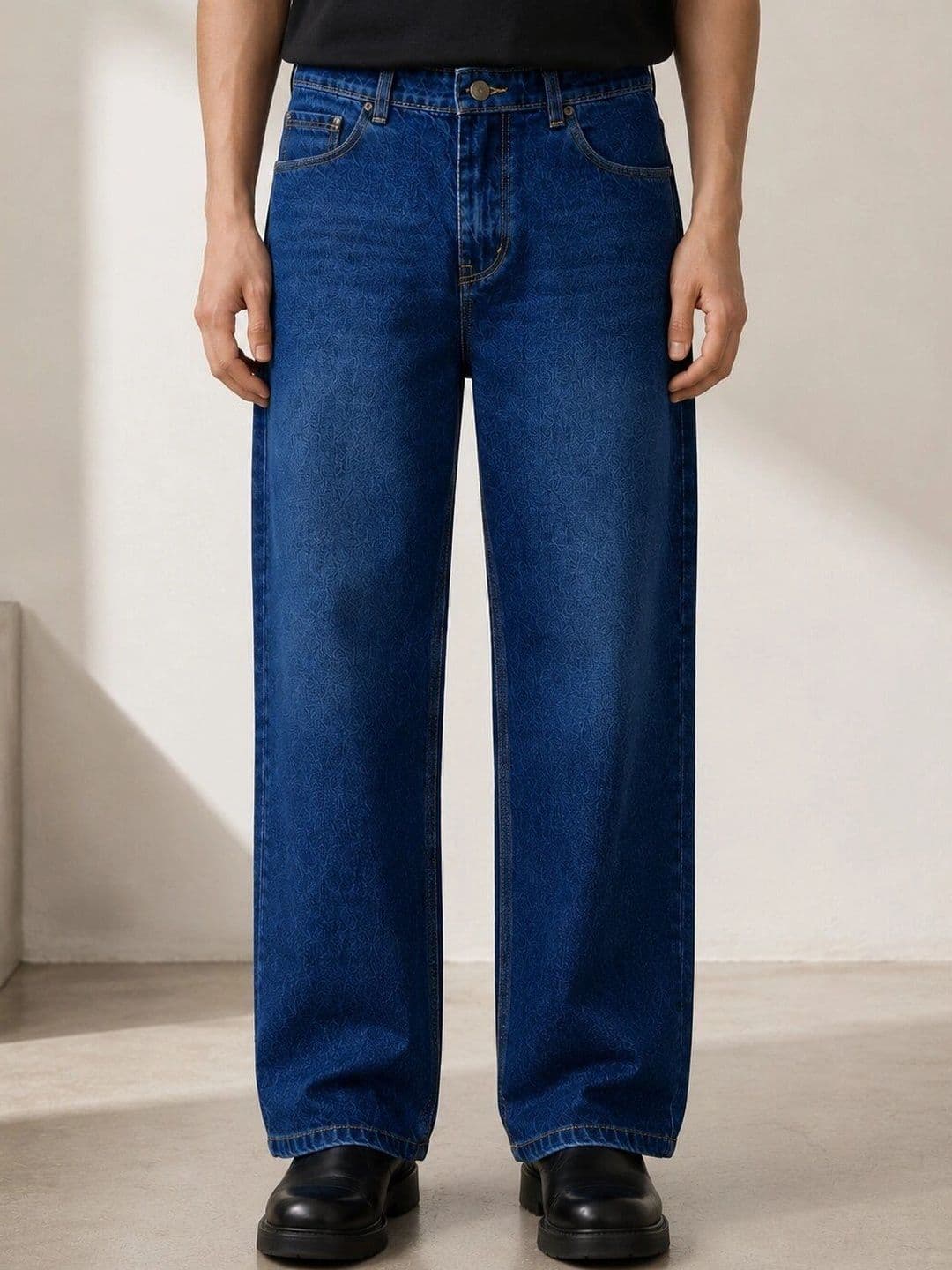 R.Code by The Roadster Life Co. Men Comfort Straight Fit Mid-Rise Jeans - view 1
