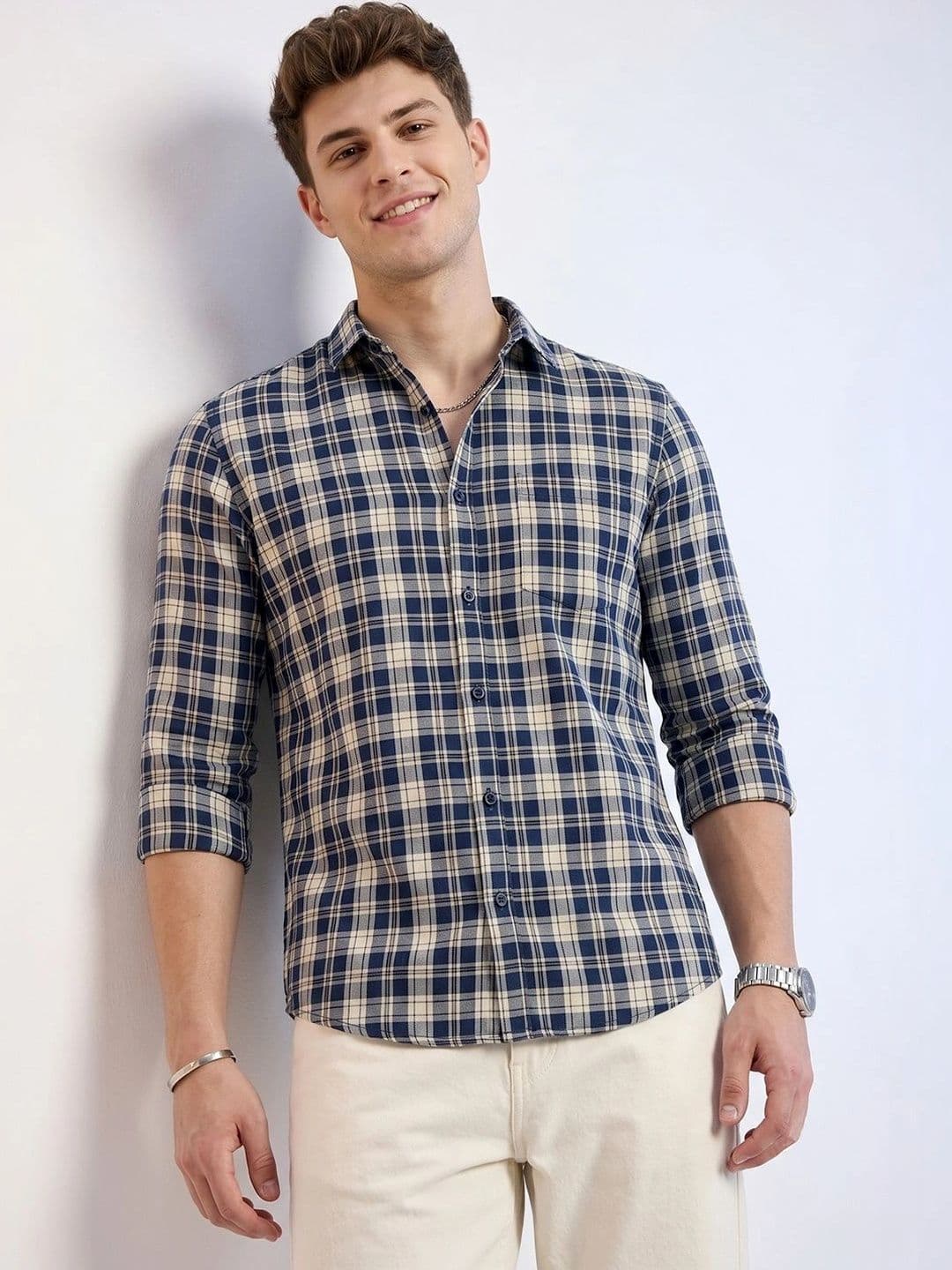 Roadster Men Tartan Checks Checked Casual Shirt - view 1