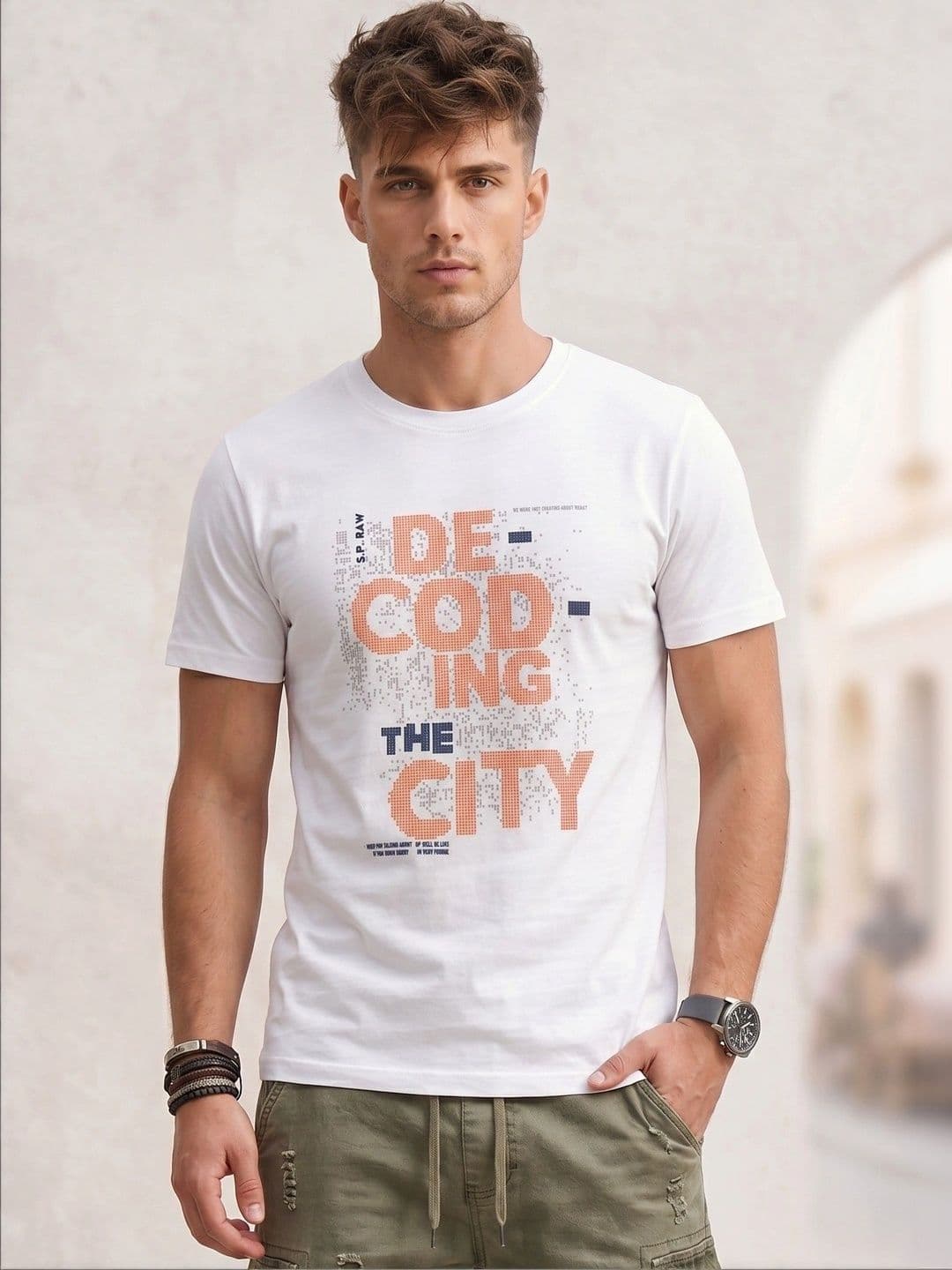 Moda Rapido Men Typography Printed T-shirt - view 1