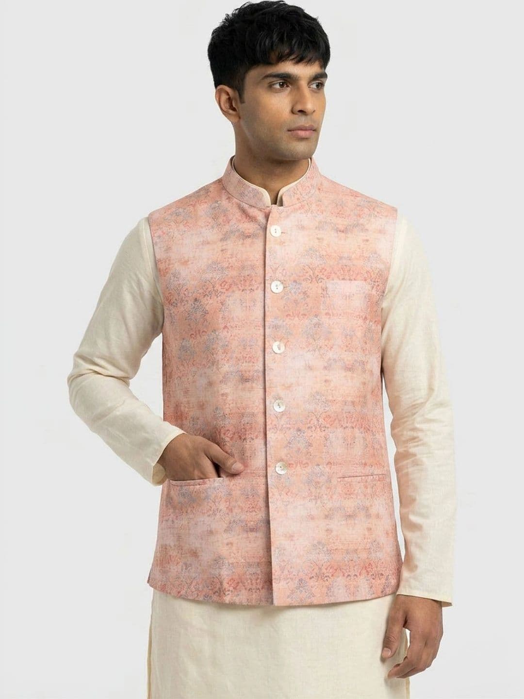Sanman Ethnix by Raymond Men Open Front Jacket - view 1