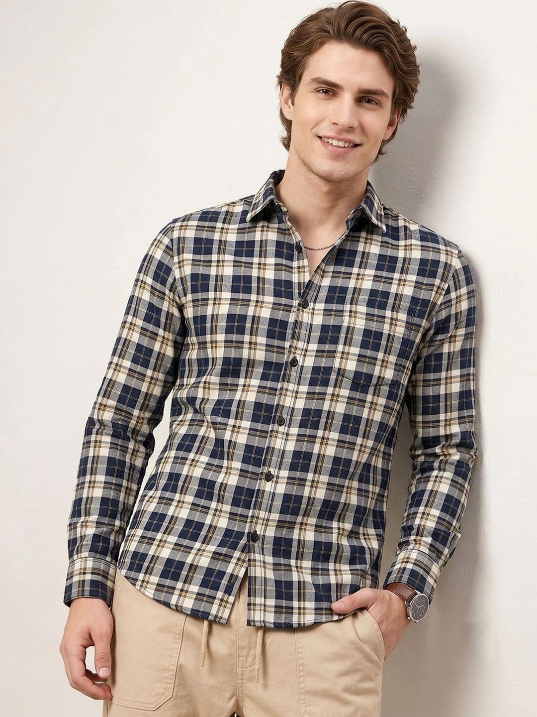 Roadster Men Tartan Checks Checked Casual Shirt - view 1