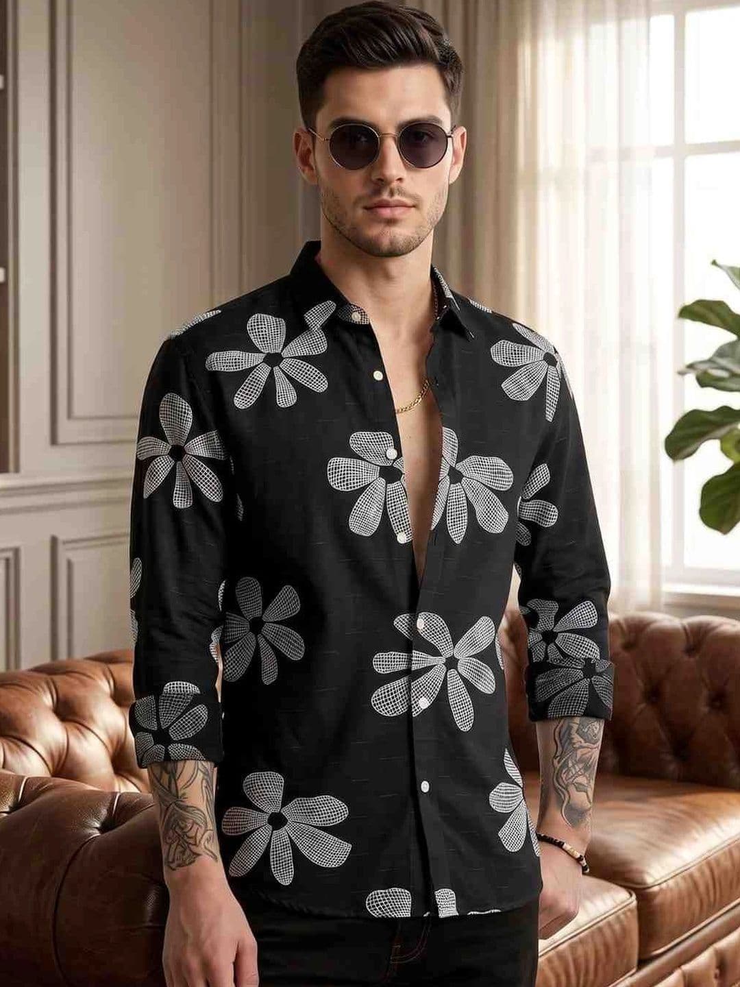 US MORATIO AMERICA Men Floral Printed Casual Shirt - view 1