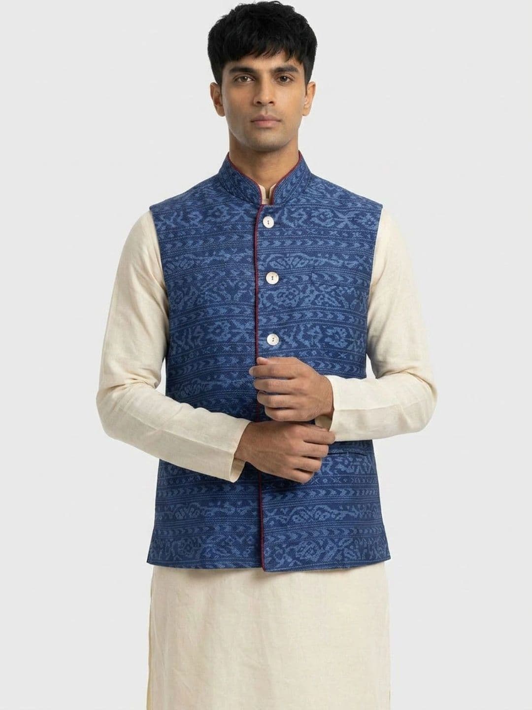 Sanman Ethnix by Raymond Men Open Front Jacket - view 1