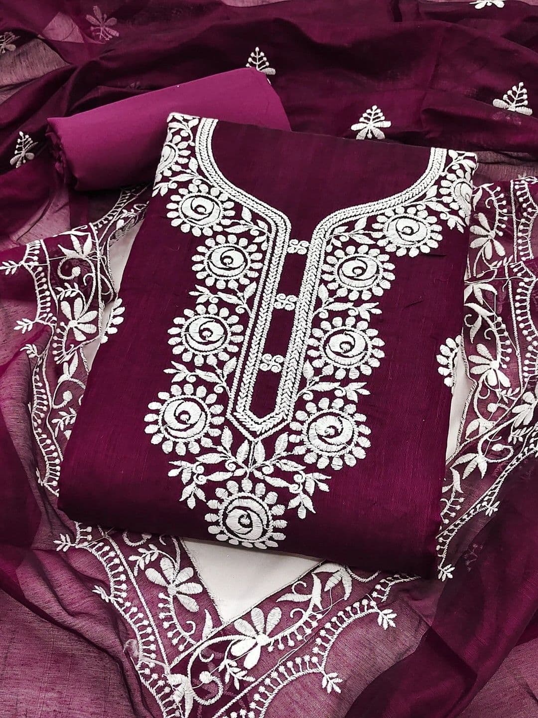 Moda Rapido Embroidered Unstitched Dress Material - view 1