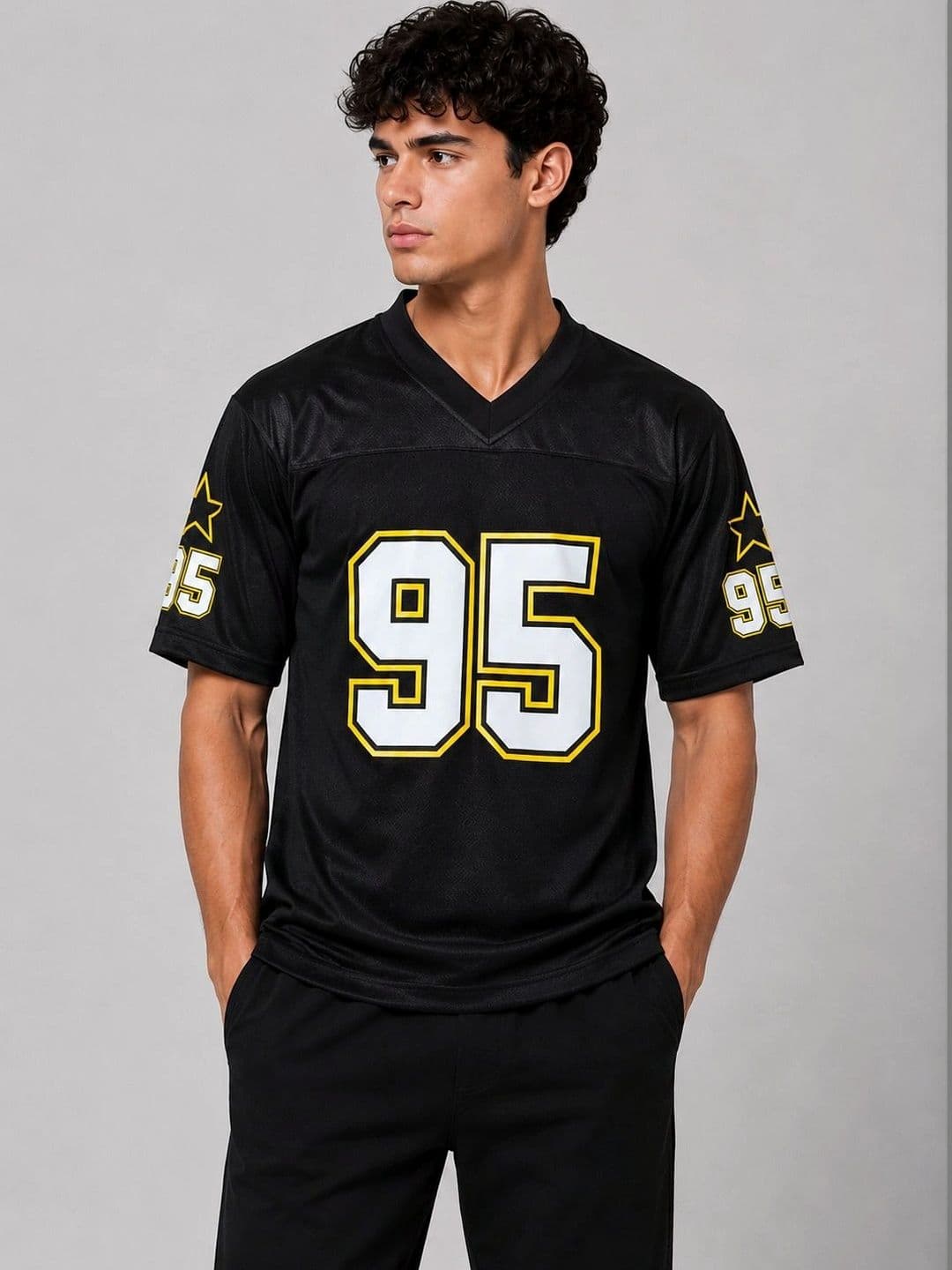 Vestio Men Printed V-Neck T-shirt - view 1