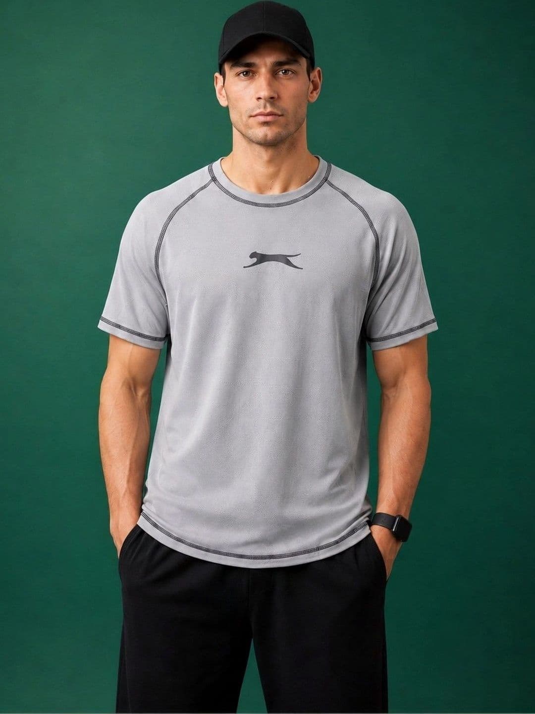 Slazenger Men Brand Logo Printed T-shirt - view 1
