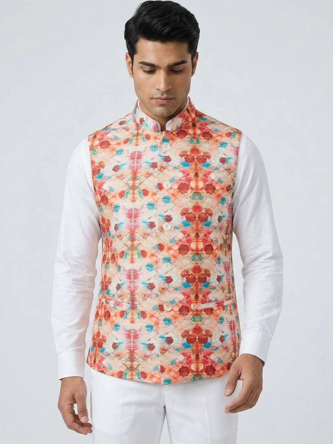 Sanman Ethnix by Raymond Men Open Front Jacket - view 1