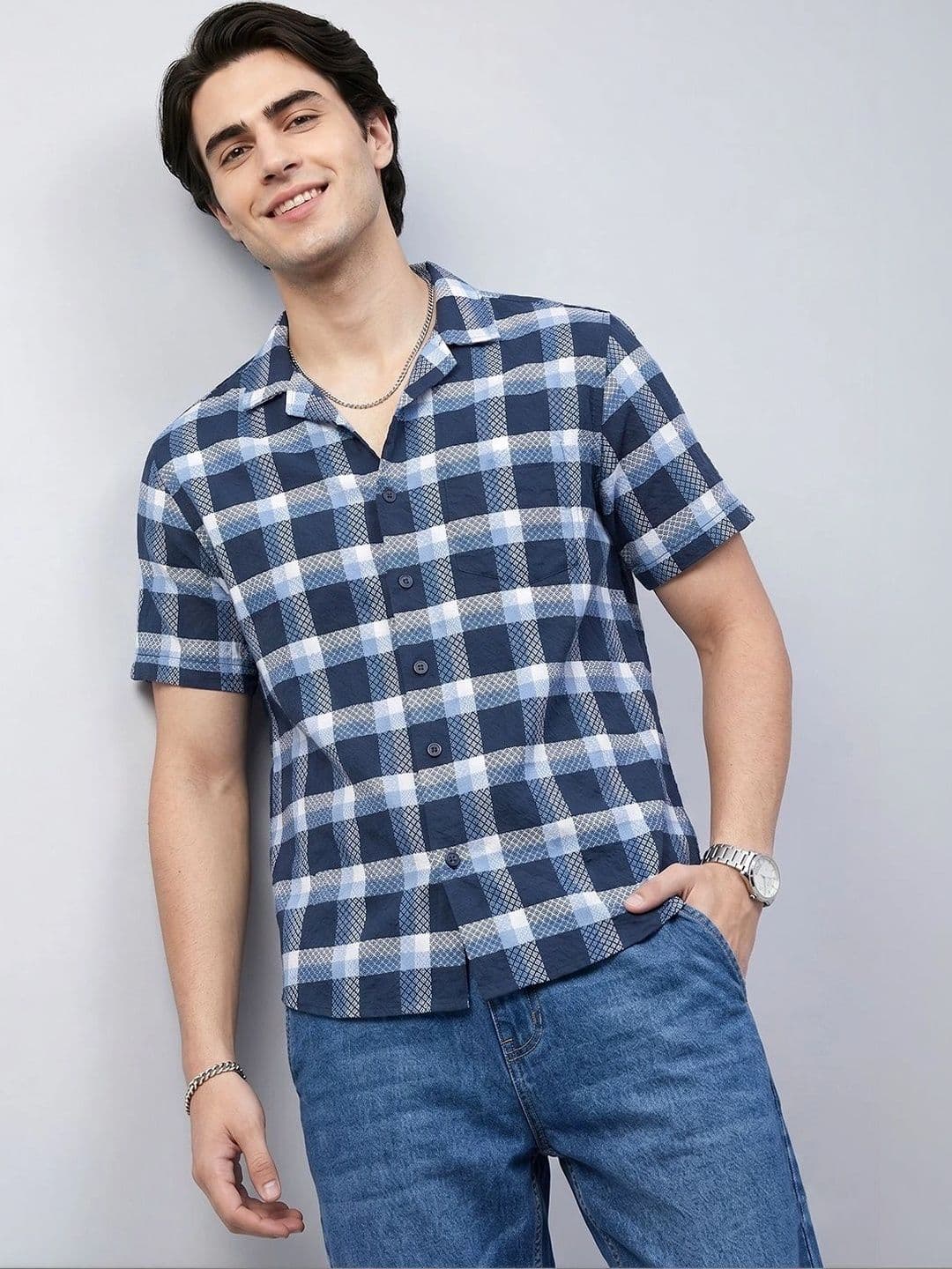 Roadster Men Checked Casual Shirt - view 1