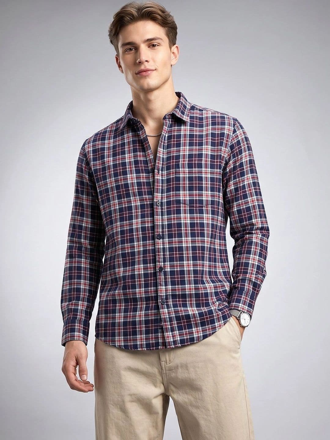 Roadster Men Tartan Checks Checked Casual Shirt - view 1