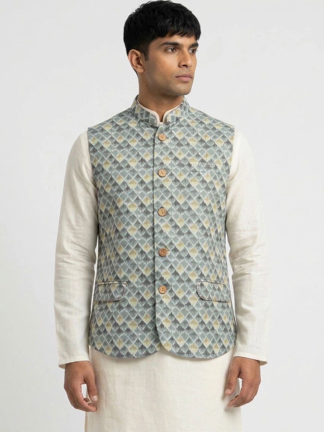 Sanman Ethnix by Raymond Men Open Front Jacket - view 1