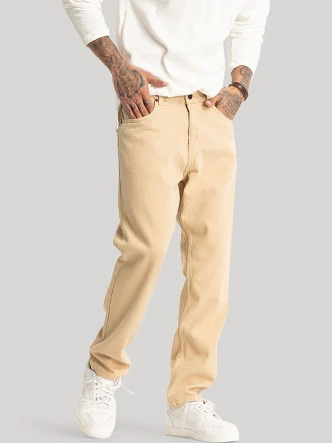 KIYANA IMITATION Men Comfort Mid-Rise Jeans - view 1