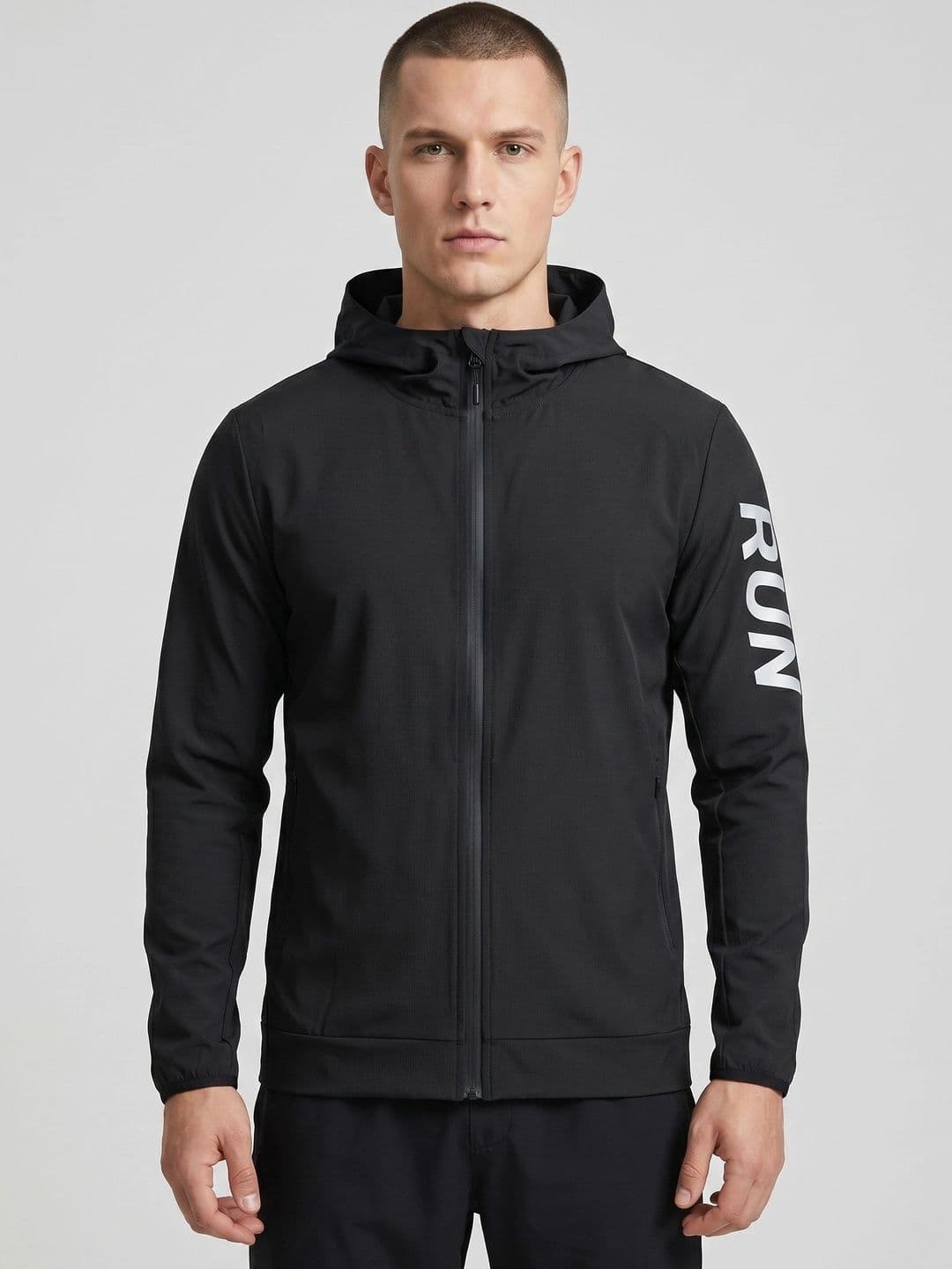 ENRIZZ Men Typography Lightweight Outdoor Sporty Jacket - view 1