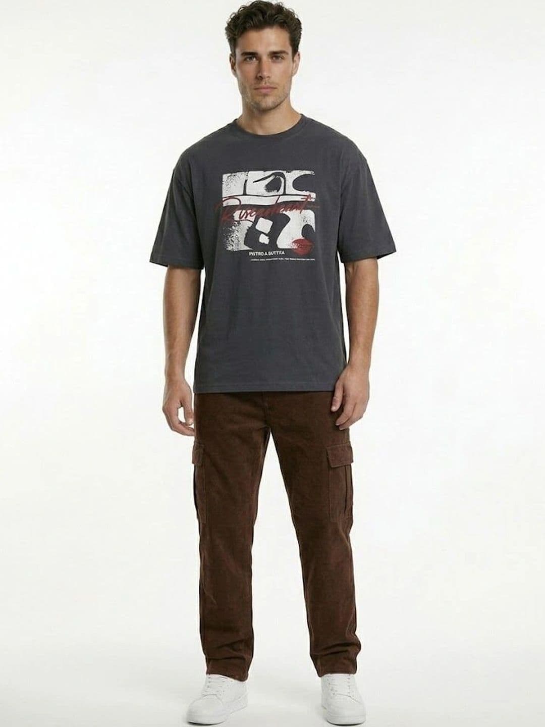 HERE&NOW Men Relaxed Fit Mid-Rise Stretchable Jeans - view 1