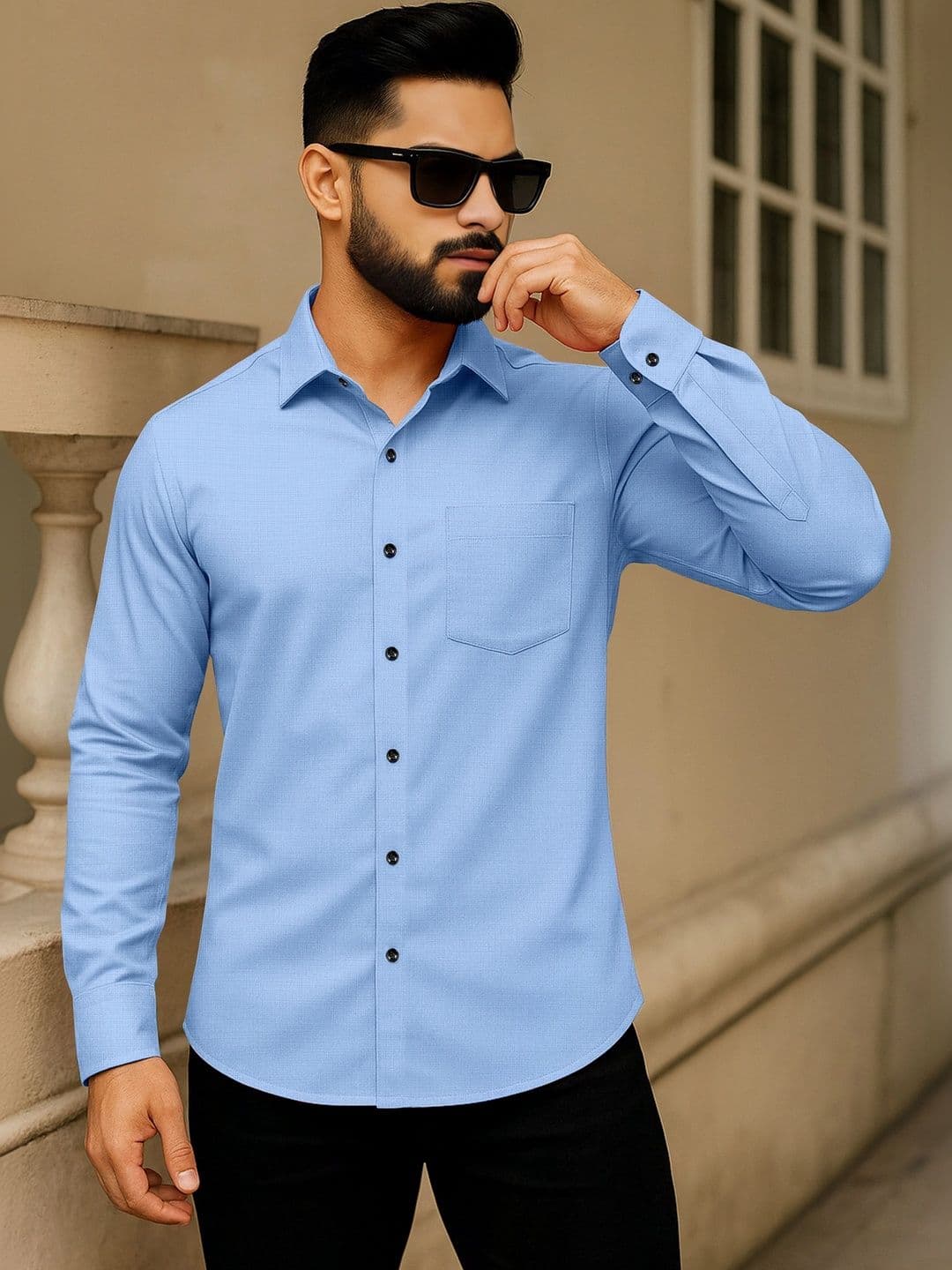 AITAVIK OVERSEAS Men Classic Cotton Casual Shirt - view 1