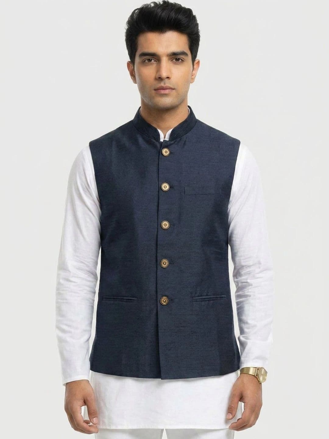 Sanman Ethnix by Raymond Men Open Front Jacket - view 1