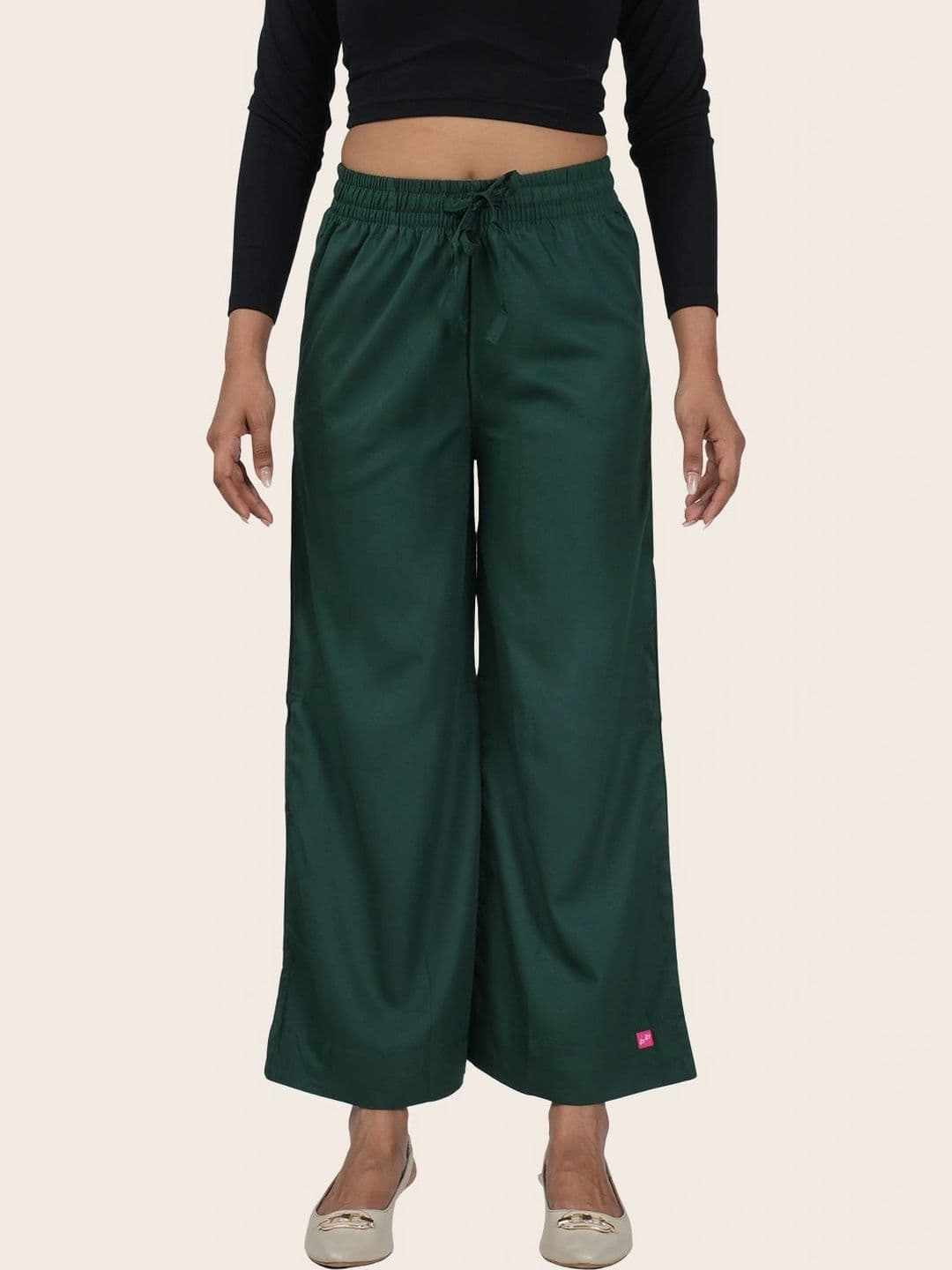 Fly Birds Women Knitted Cropped Ethnic Palazzos - view 1
