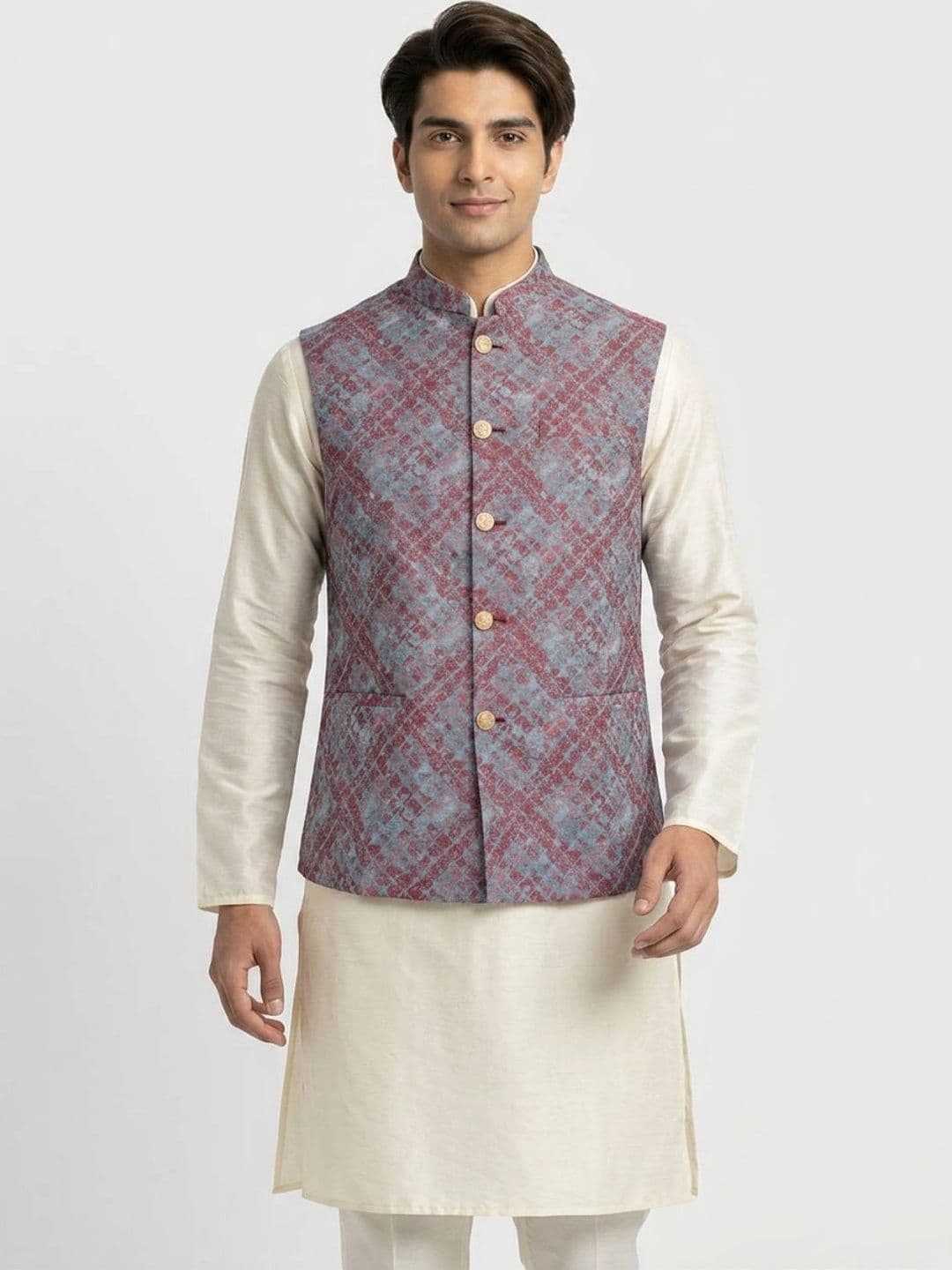 Sanman Ethnix by Raymond Men Open Front Jacket - view 1
