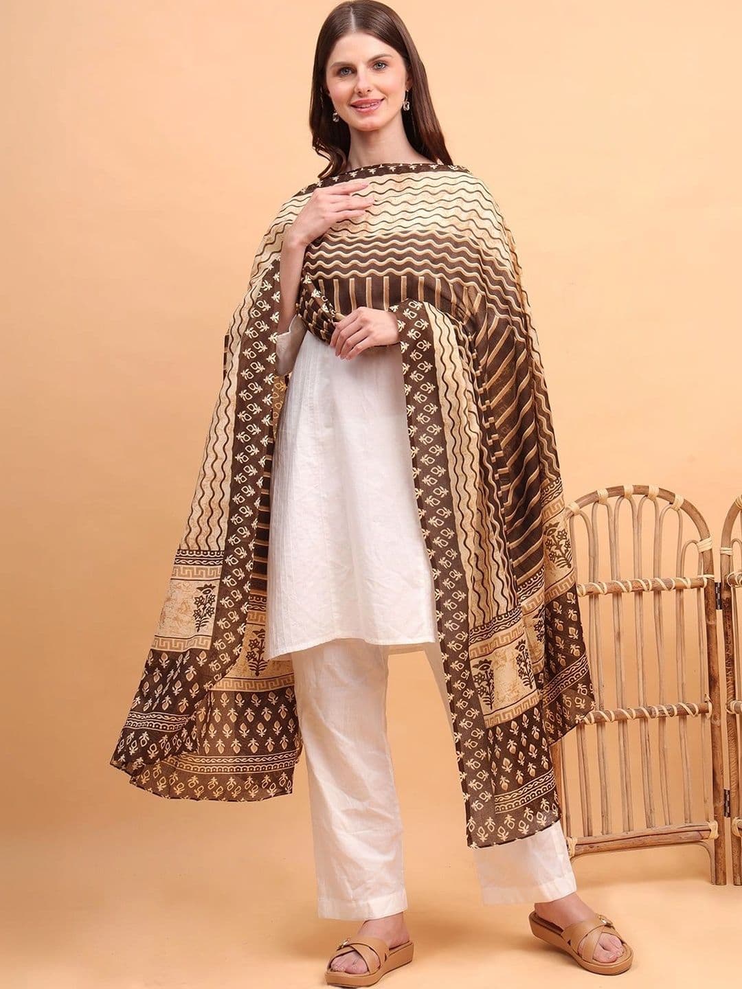 Moda Chales Ethnic Motifs Printed Dupatta - view 1
