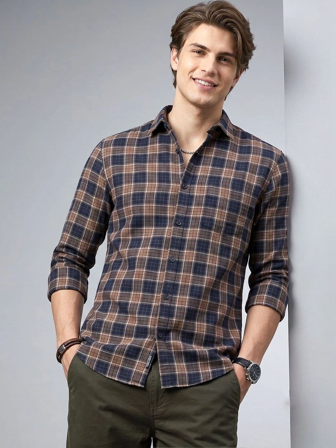 Roadster Men Tartan Checks Checked Casual Shirt - view 1