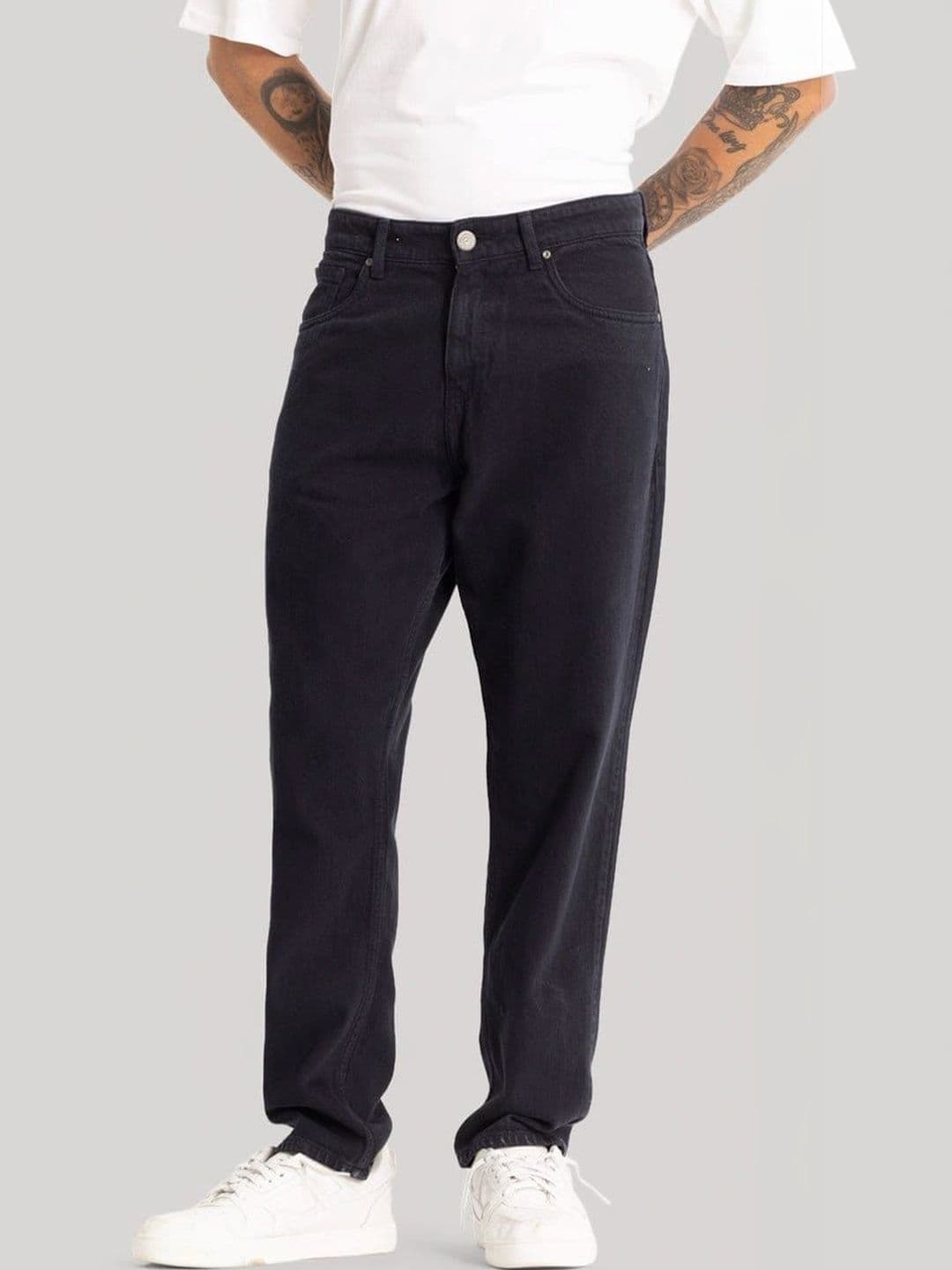 KIYANA IMITATION Men Mid-Rise Mom Fit Clean Look No Fade Comfort Denim Jeans - view 1