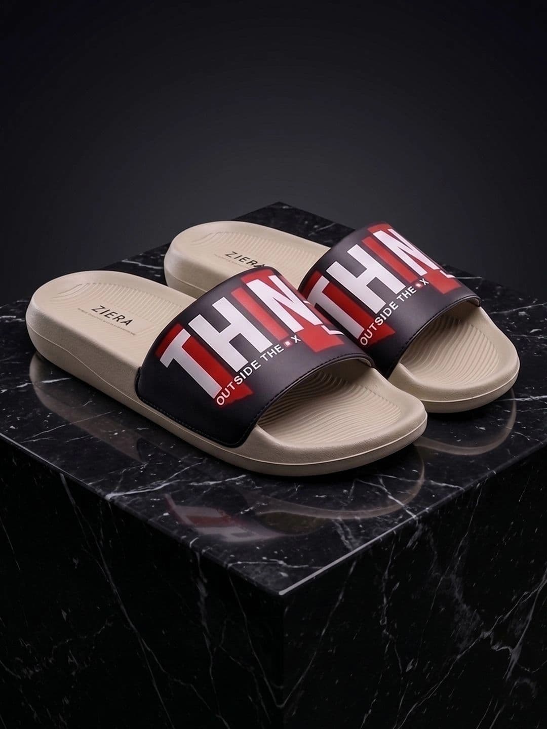 Ziera Men Printed Sliders - view 1