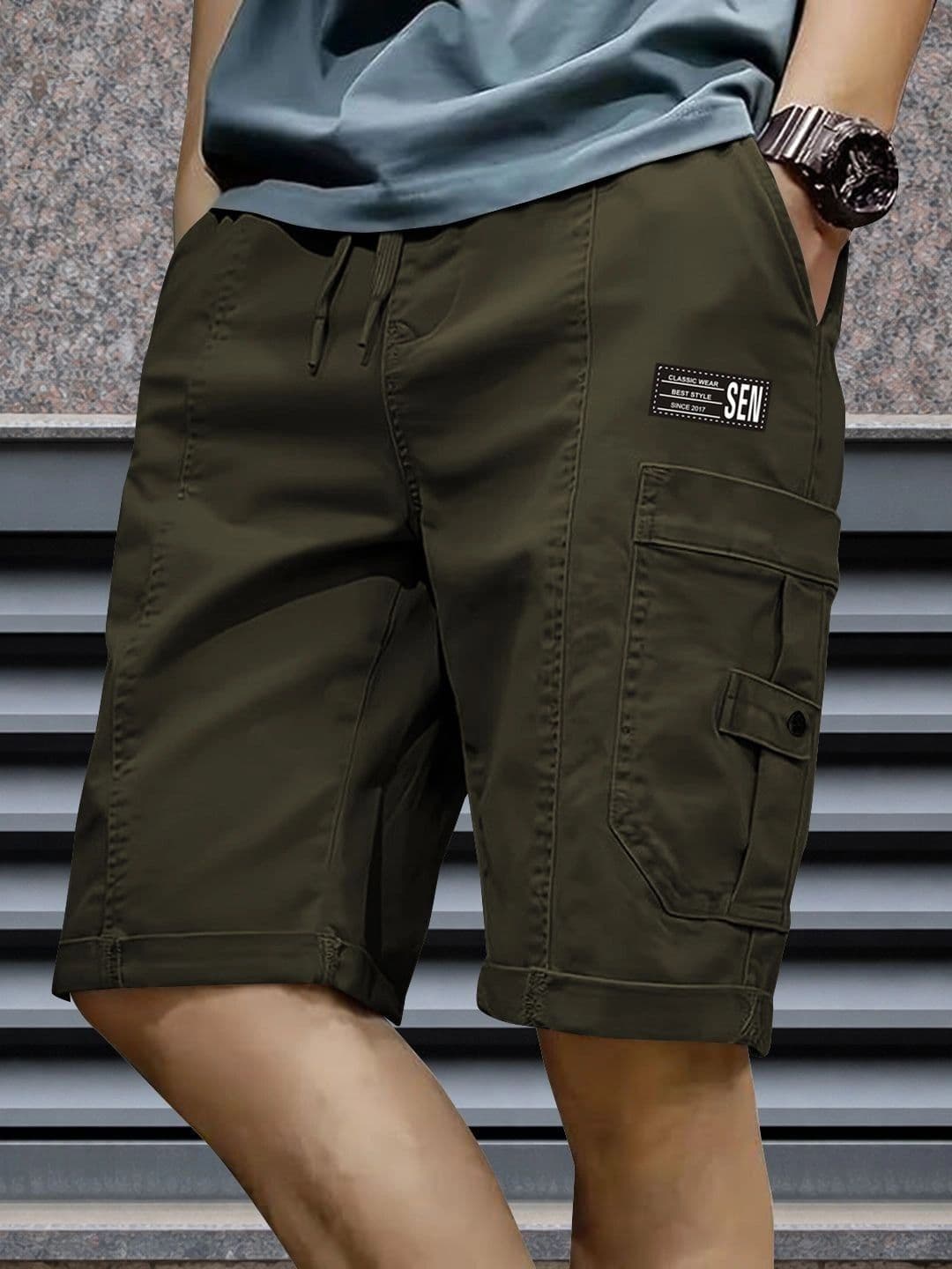Moda Rapido Men Cargo Cotton Shorts - view 1