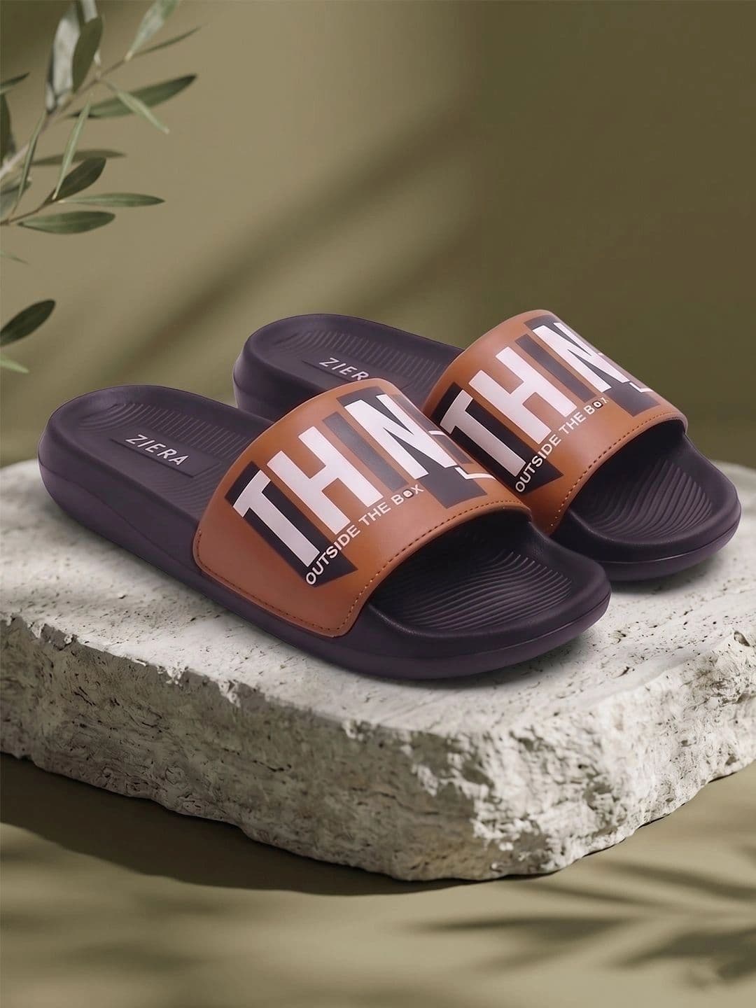 Ziera Men Printed Sliders - view 1