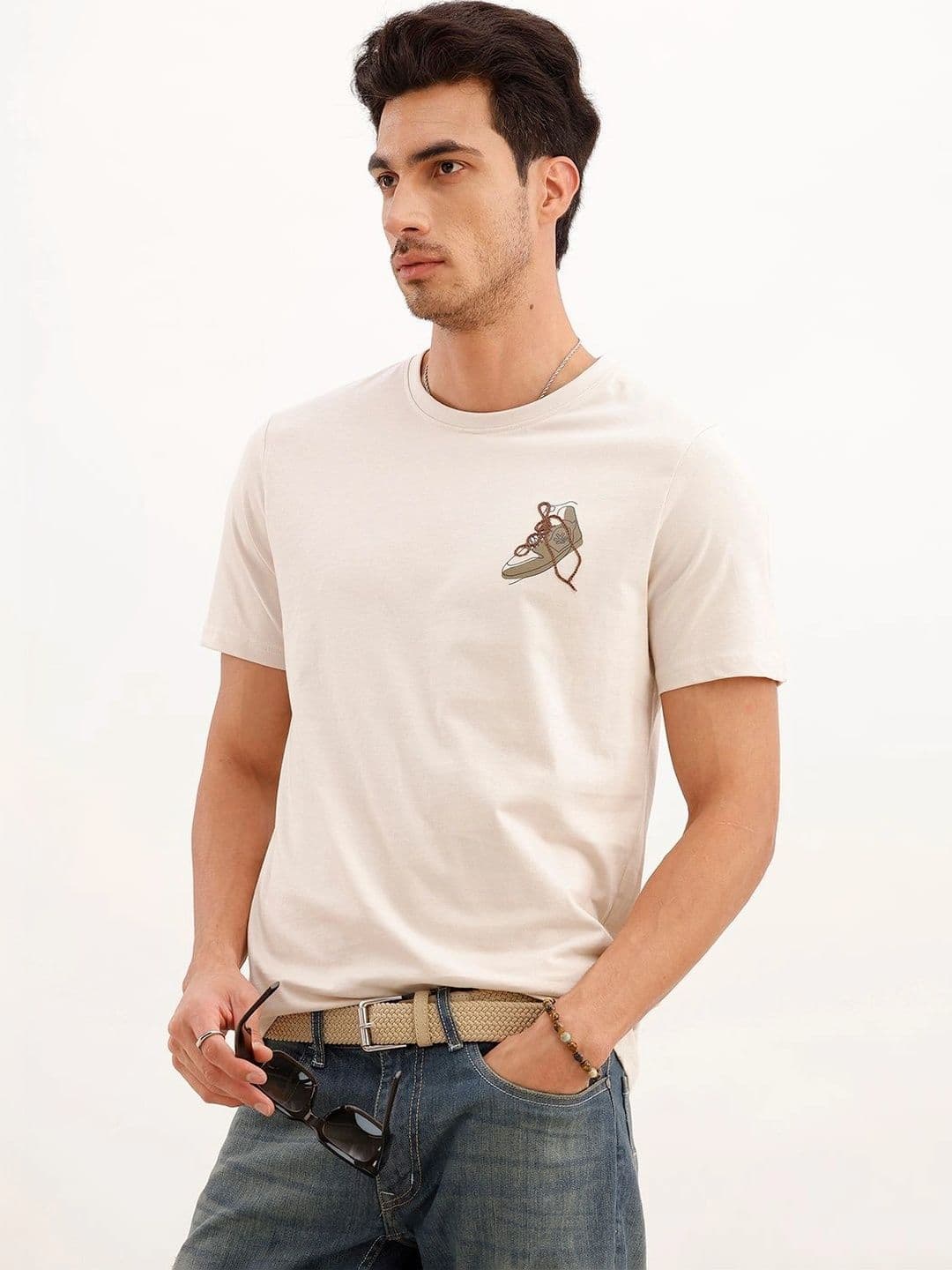 WROGN Men Printed Slim Fit T-shirt - view 1