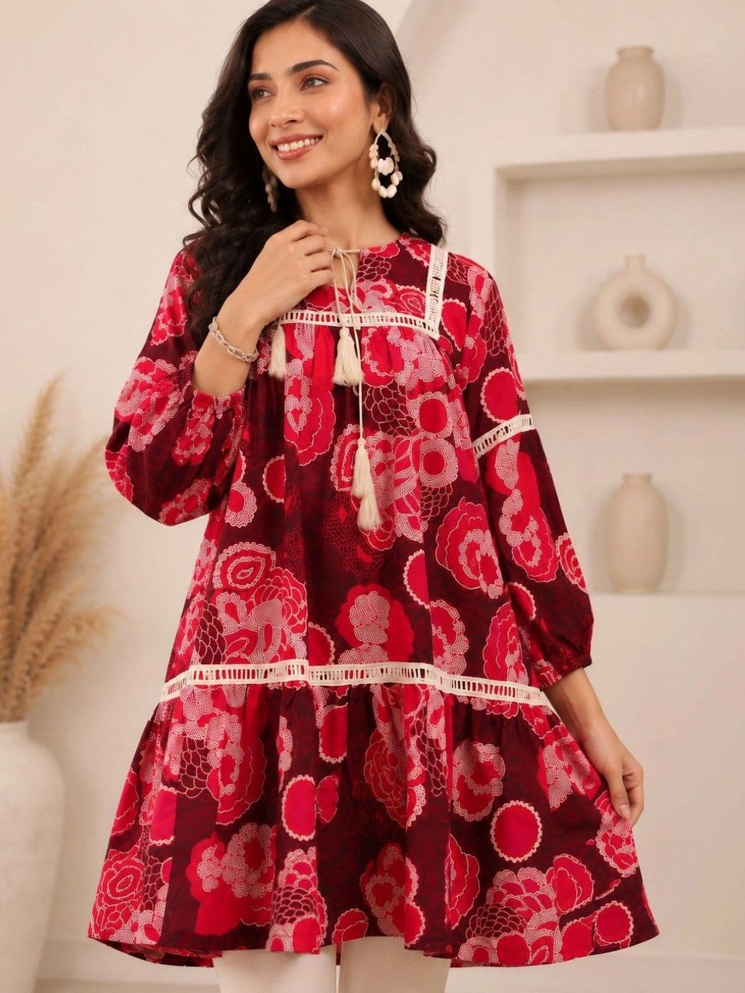 Charnest Women Floral Printed Floral Kurta - view 1