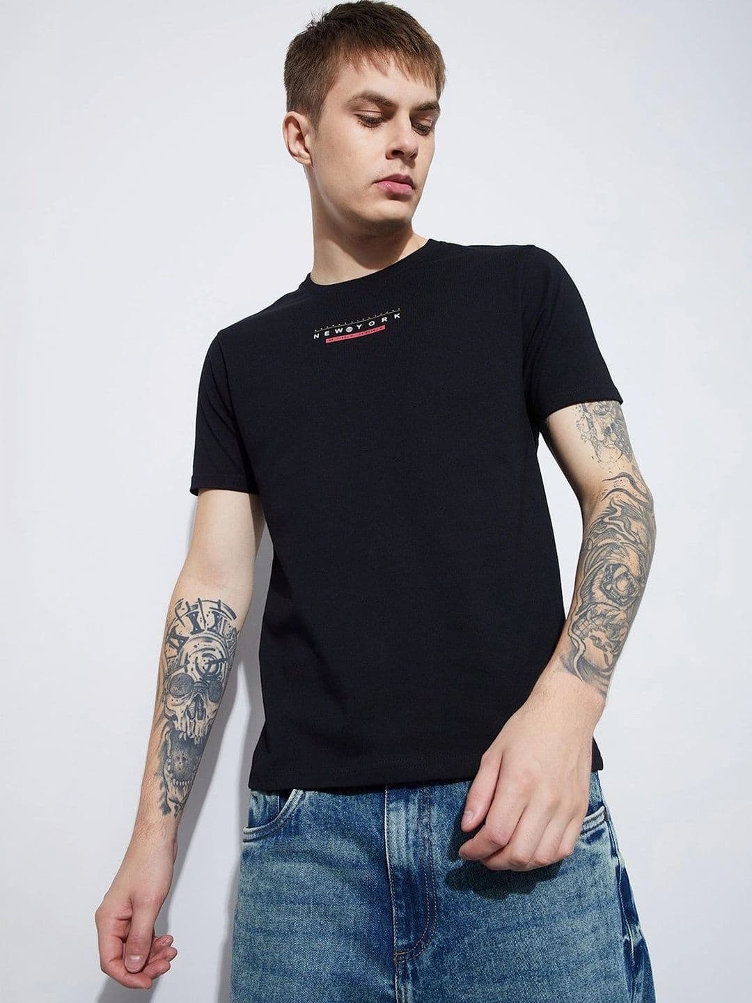 Fame Forever by Lifestyle Men Typography Printed T-shirt - view 1